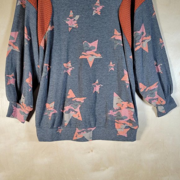 White Birch Gray Orange Top Women Sz M NWT - Picture 9 of 9